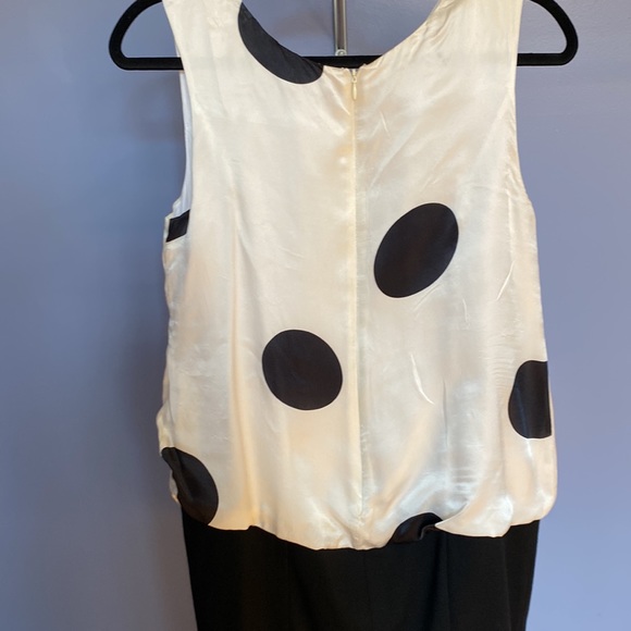 Dresigner dress, top part 100% silk.  Was wear once for wedding bought in Paris - Picture 2 of 3